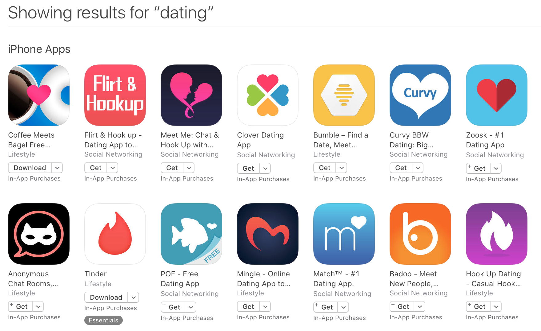 popular dating apps free